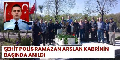 Şehit Polis Ramazan Arslan Kabrinin Başında Anıldı