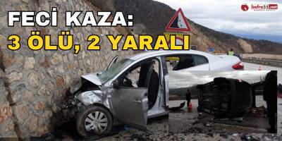 Feci Kaza 3 Ölü, 2 Yaralı