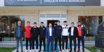 Türkiye şampiyonlarından İl Müdürümüz Feyzullah Dereci’ye ziyaret