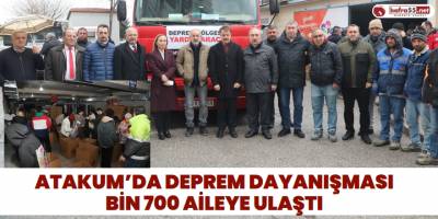 Atakum’da Deprem Dayanışması Bin 700 Aileye Ulaştı