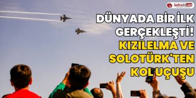 Dünyada Bir İlk Gerçekleşti! Kızılelma ve SOLOTÜRK'ten Kol Uçuşu