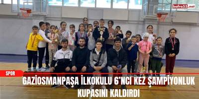Gaziosmanpaşa İlkokulu 6’ncı Kez Şampiyonluk Kupasını Kaldırdı
