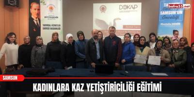 Kadınlara kaz yetiştiriciliği eğitimi