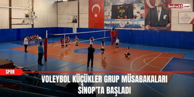 Voleybol Küçükler Grup Müsabakaları Sinop’ta Başladı