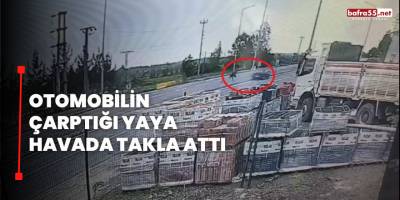 Otomobilin Çarptığı Yaya Havada Takla Attı