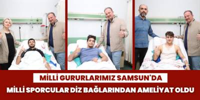 Milli sporcular diz bağlarından ameliyat oldu