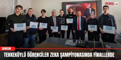 Tekkeköylü öğrenciler zeka şampiyonasında finallerde