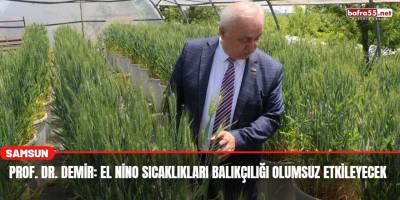 Prof. Dr. Demir: El Nino Sıcaklıkları Balıkçılığı Olumsuz Etkileyecek