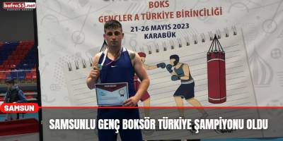 Samsunlu Genç Boksör Türkiye Şampiyonu Oldu