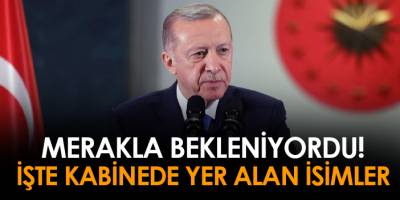 Cumhurbaşkanı Erdoğan Açıkladı İşte yeni bakanlar