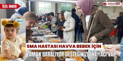 SMA Hastası Havva Bebek İçin Bafra Tek Yürek Oluyor