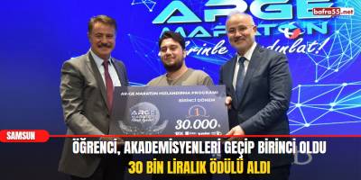 Öğrenci Akademisyenleri Geçip Birinci Oldu 30 Bin Liralık Ödülü Aldı