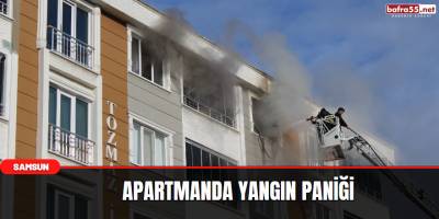 Apartmanda yangın paniği
