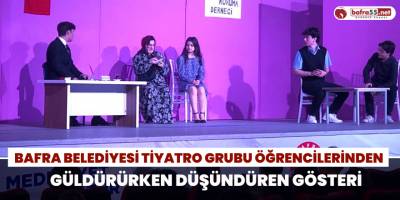 Belediyesi Tiyatro Grubundan Güldürürken Düşündüren Gösteri