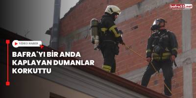 Bafra'yı Bir Anda Kaplayan Dumanlar Korkuttu