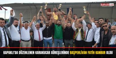 Kapaklı’da Düzenlenen Karakucak Güreşlerinde Başpehlivan Fatih Kanbur Oldu