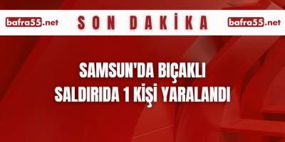 Samsun'da Bıçaklı Saldırıda 1 Kişi Yaralandı