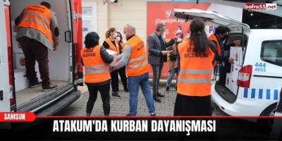 Atakum'da Kurban Dayanışması