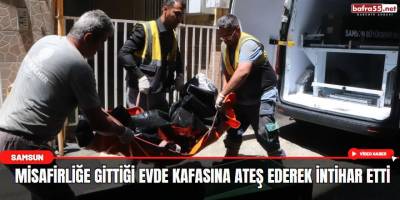 Misafirliğe gittiği evde kafasına ateş ederek intihar etti