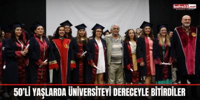 50’li yaşlarda üniversiteyi dereceyle bitirdiler