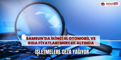 Samsun'daki ikinci el otomobil ve gıda fiyatları mercek altında: 117 işletmeye ceza