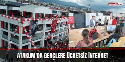 Atakum'da gençlere ücretsiz internet