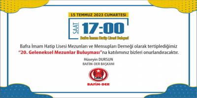 20. Geleneksel Mezunlar Buluşması