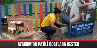 Atakum'da patili dostlara destek