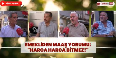 Emekliden Maaş Yorumu: "Harca Harca Bitmez!"