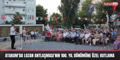 Atakum’da Lozan Antlaşması’nın 100. Yıl Dönümüne Özel Kutlama