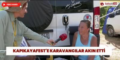 Kapıkayafest'e karavancılar akın etti