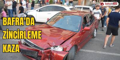 Bafra'da Zincirleme Kaza