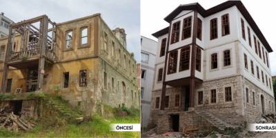 Tarihi konak gün yüzüne çıktı