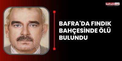 Bafra'da Fındık Bahçesinde Ölü Bulundu