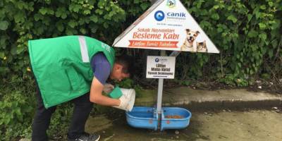 Canik Belediyesi can dostların yanında