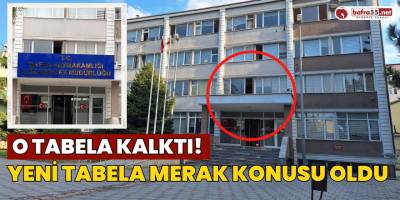 O Tabela Kalktı! Hükümet Konağının Yeni Tabelası Bekleniyor