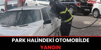 Park Halindeki Otomobilde Yangın