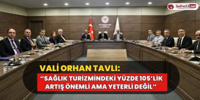 Vali Tavlı: “Sağlık turizmindeki yüzde 105’lik artış önemli ama yeterli değil”