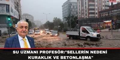 Su uzmanı profesör:"Sellerin nedeni kuraklık ve betonlaşma"