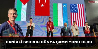 Canikli sporcu dünya şampiyonu oldu