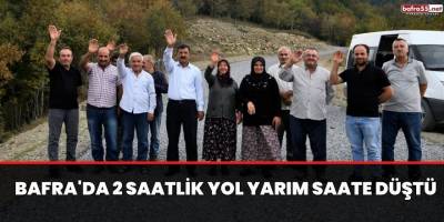 Bafra'da 2 saatlik yol yarım saate düştü