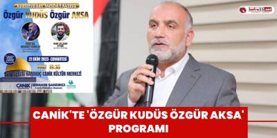 Canik'te 'Özgür Kudüs Özgür Aksa' programı