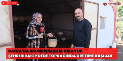 Bafra'da Bir Girişimçilik Hikayesi Şehri Bırakıp Dede Toprağında Üretime Başladı