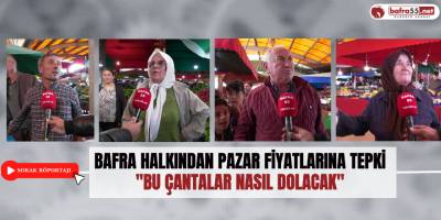 Bafra Halkından Pazar Fiyatlarına Tepki ''Bu Çantalar Nasıl Dolacak''