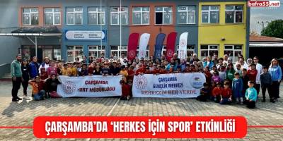 Çarşamba’da ‘Herkes İçin Spor’ etkinliği