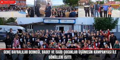 Genç Bafralılar Derneği , BADEF ve İSGİD Çocuklar Üşümesin Kampanyası İle Gönülleri Isıttı