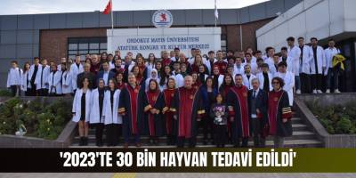 '2023'te 30 bin hayvan tedavi edildi'