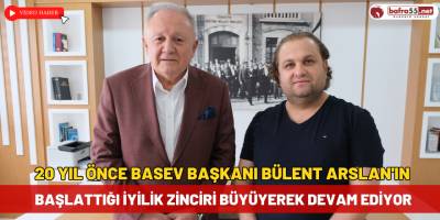 20 Yıl Önce BASEV Başkanı Bülent Arslan'ın Başlattığı İyilik Zinciri Büyüyerek Devam Ediyor