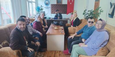 Türkiye Harp Malülü, Gaziler, Şehit, Dul ve Terimleri Derneği Bafra şubesi görme engelliler derneğini ziyaret etti