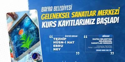 Bafra Belediyesi'nin Yeni Dönem Kurs Kayıtları Başladı